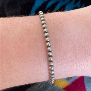 Navajo pearls bracelet Sterling silver